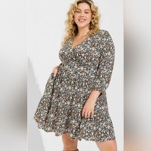 Torrid Mini Tiered Dress sz 2 18 20
